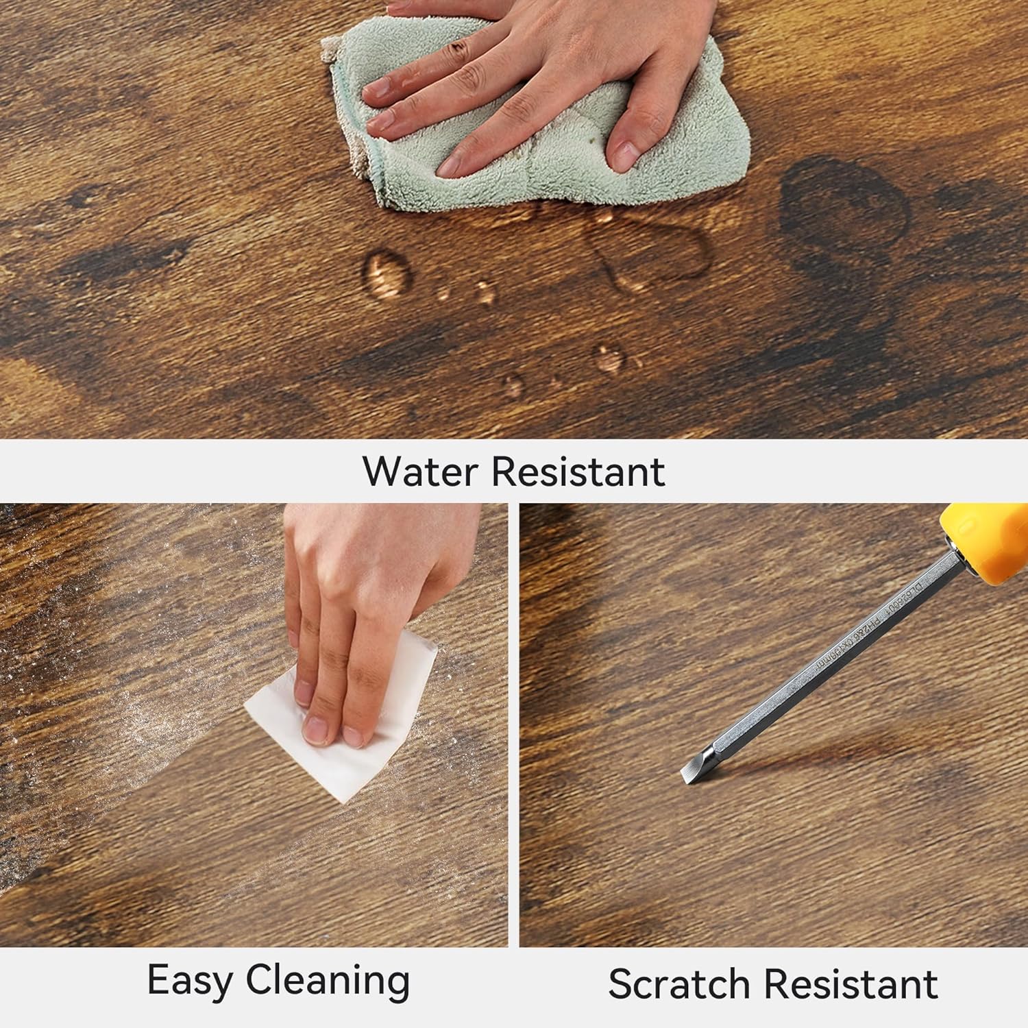 BedsPick 47.3" Console Table with Outlet, Entryway Table with 4-Tier Storage Shelves for Entryway