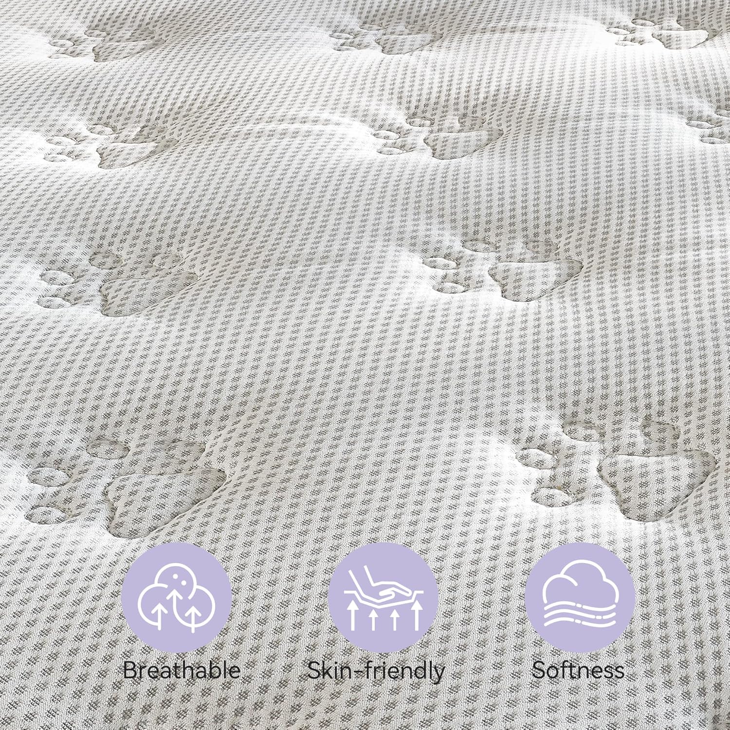 12 inch Hybrid Mattress with Gel Memory Foam, Pocket Spring Upgraded Spinal Support