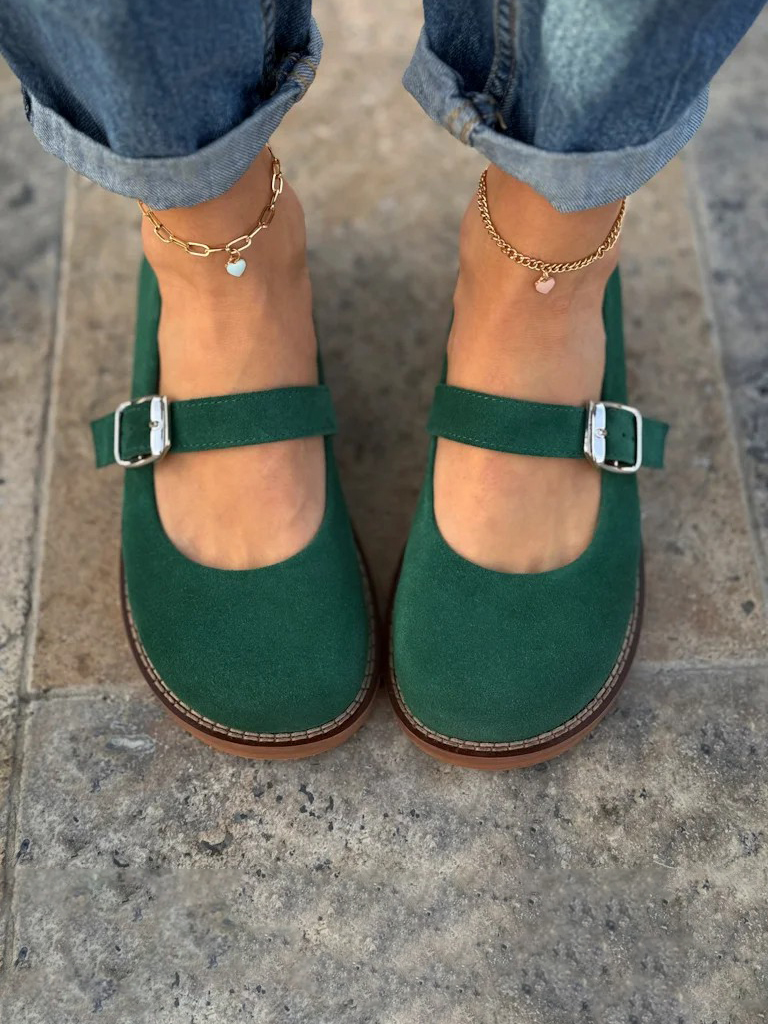 Magic Forest Secret Round Toe Buckle Strap Casual Shoes