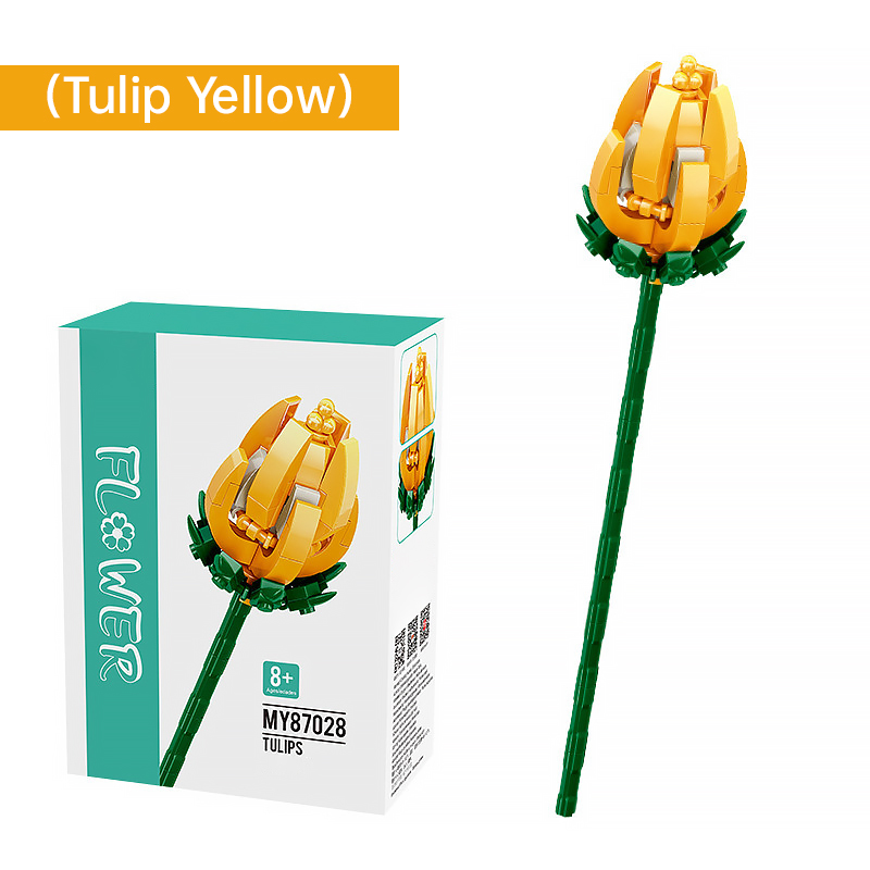 Tulip Yellow Bouquet Jigsaw Puzzle Blocks-Eternal Flower