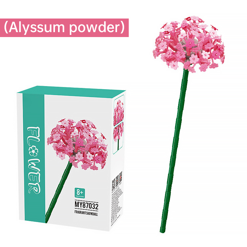 Alyssum powder  Bouquet Jigsaw Puzzle Blocks-Eternal Flower