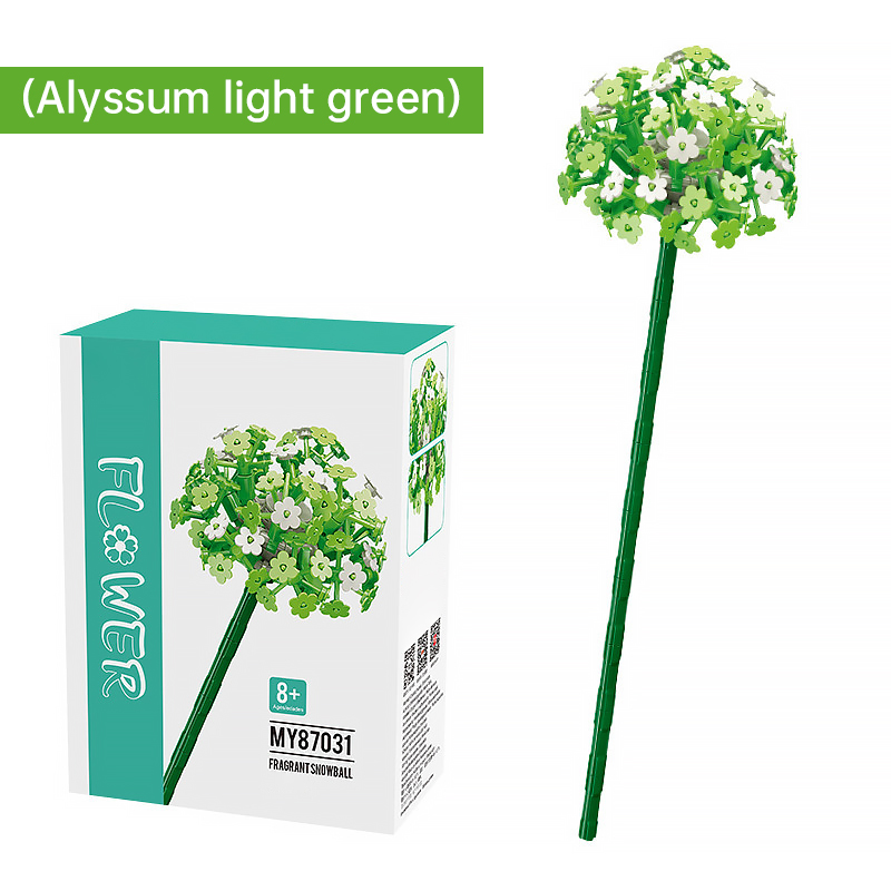 Alyssum light green  Bouquet Jigsaw Puzzle Blocks-Eternal Flower