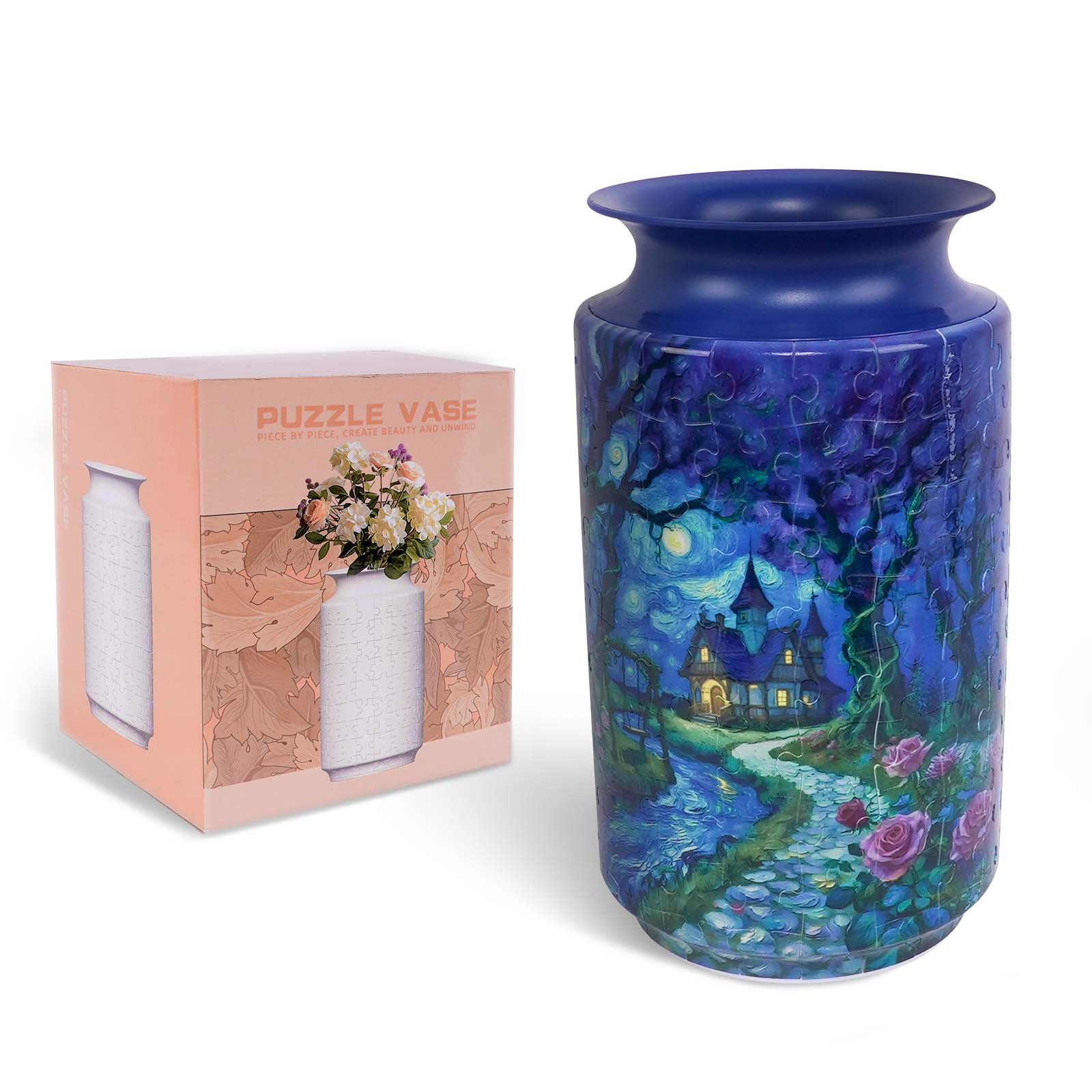 3D Ghost Castle Large Vase Jigsaw Puzzle (162 Pieces)