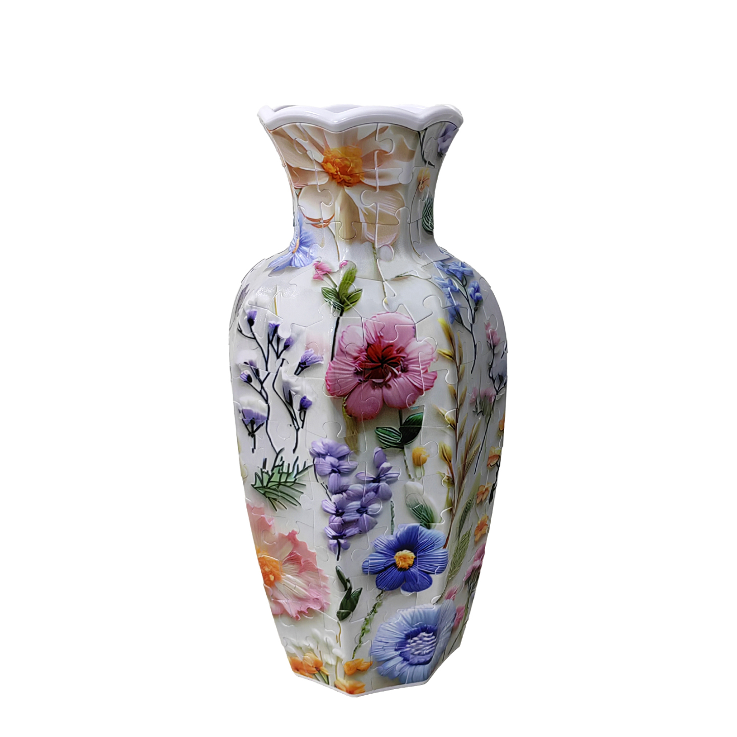 Three-Dimensional Floral -Shaped Neck Long Vase Jigsaw Puzzle (164 Pieces)