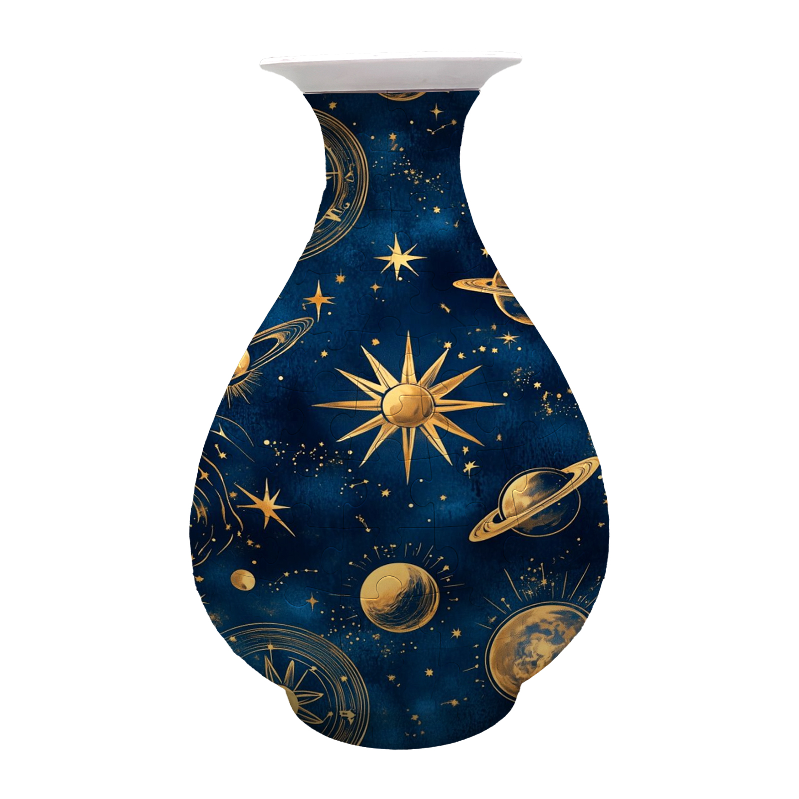 3D Interstellar Space Adventure Series Puzzle Round Belly Vase - (162 Pieces)