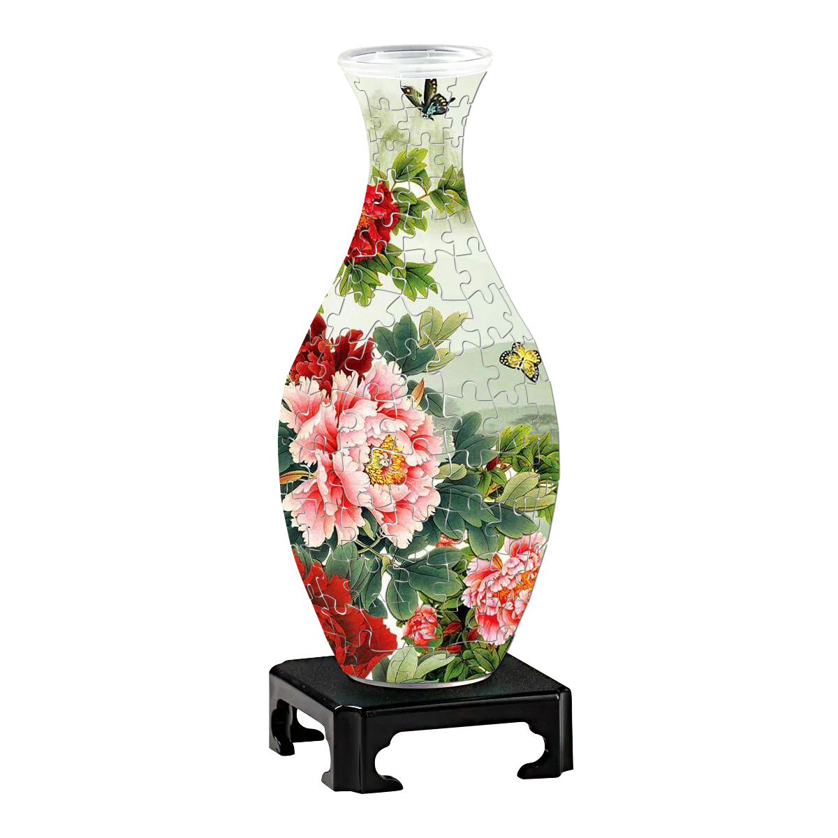 3D Charming peony Garden Series Puzzle Vase - (160 Pieces)