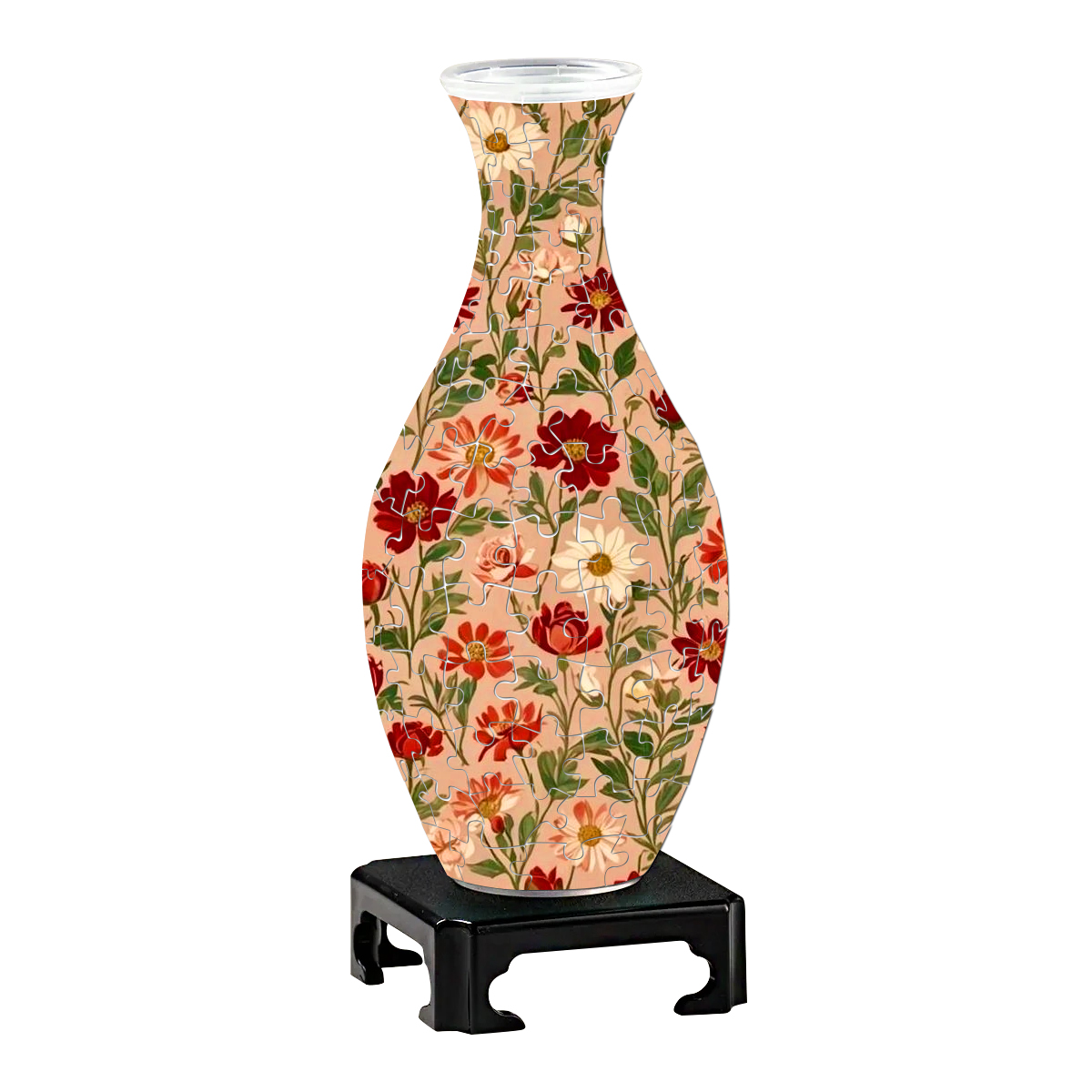 Vintage Elegant Daisy Flowers Series Puzzle Vase - (160 Pieces)