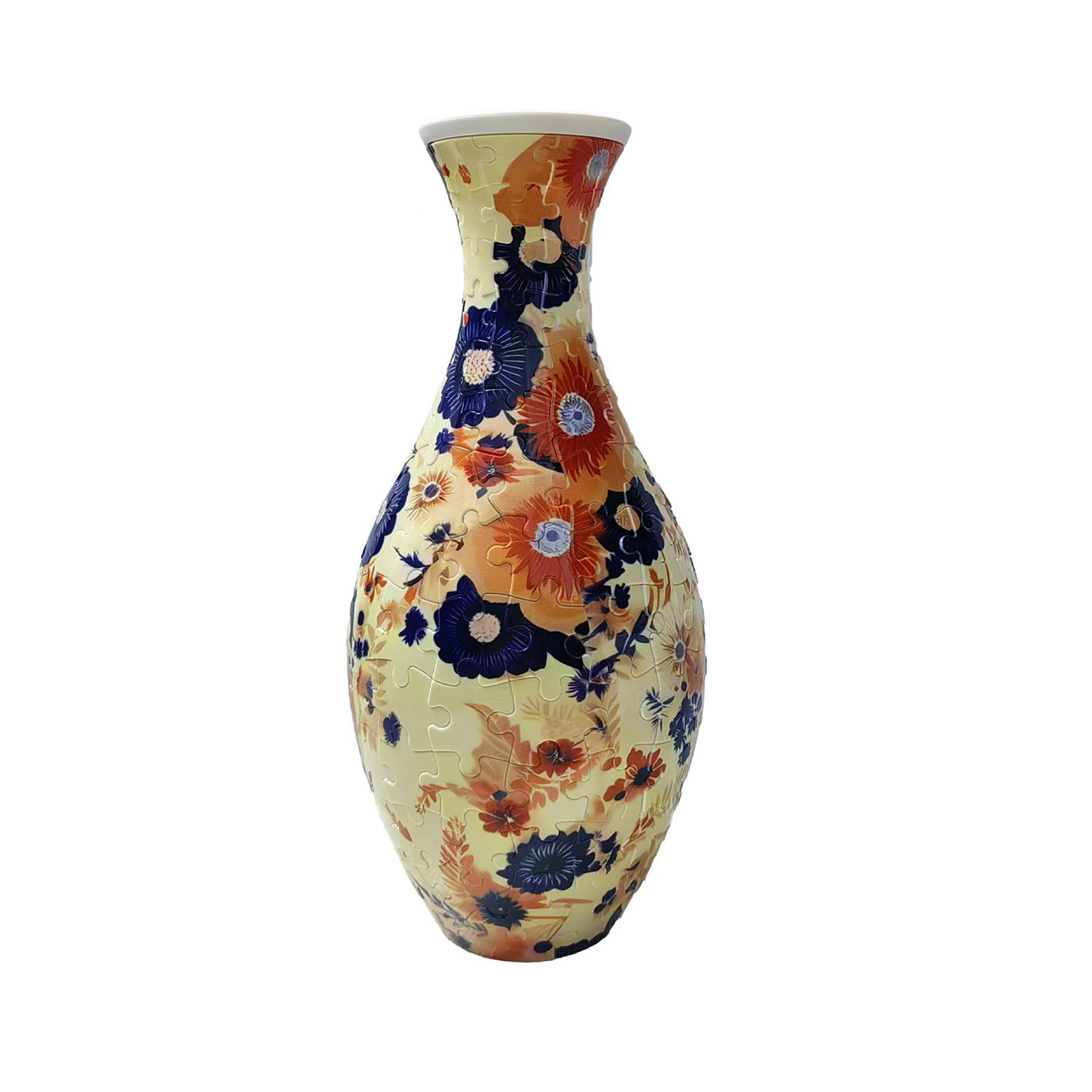3D Piece Yellow Flower Painting Style Puzzle Vase - (160 Pieces)