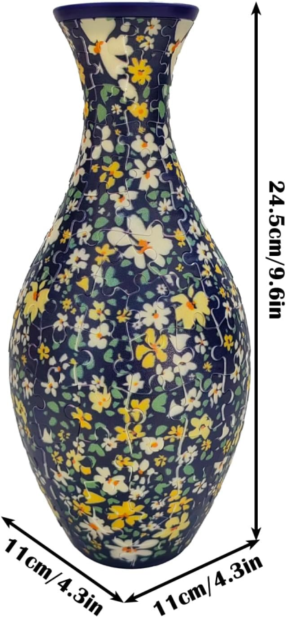 3D Classic Small Chrysanthemum Puzzle Vase - (160 Pieces)
