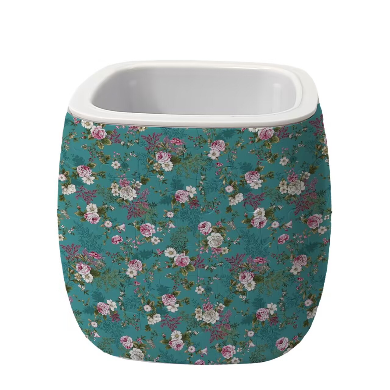 Vintage Court Rose Daisy Pattern Square Flower Pot Puzzle - ( 96 Piece )