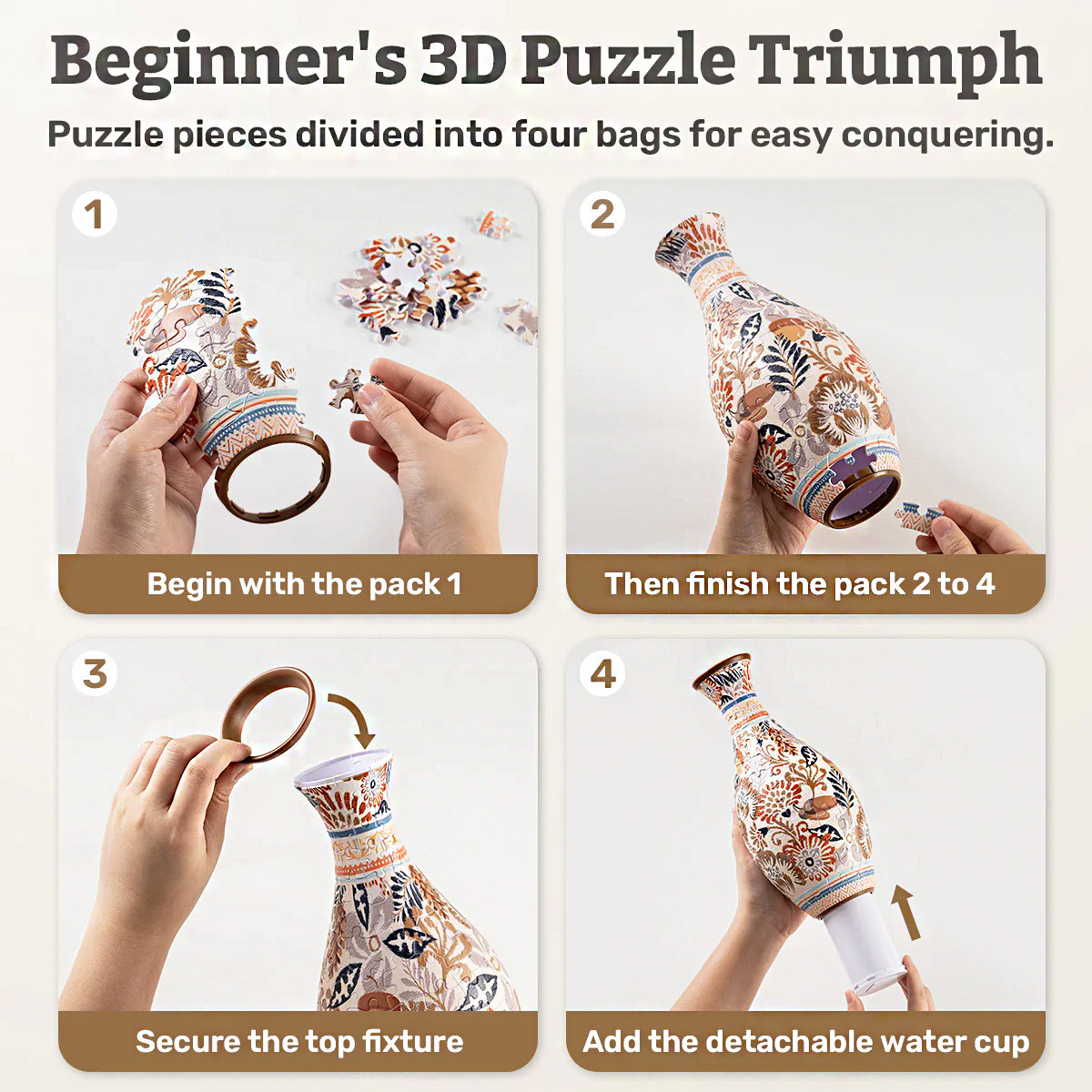 Summer Blossoms Vase Puzzle - (160 Piece)