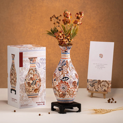 Autumn Abundance Vase Puzzle - (160 Piece)