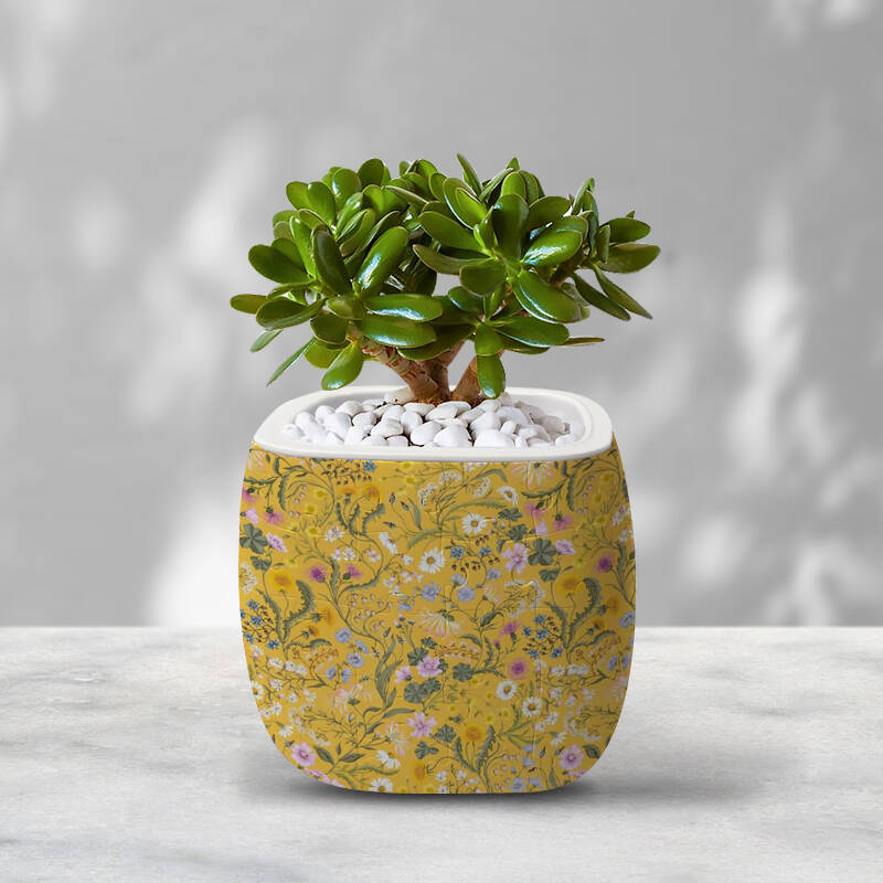 3D Vintage Yellow Elegant Daisy Flowers Flower Pot Puzzle - ( 96 Piece )