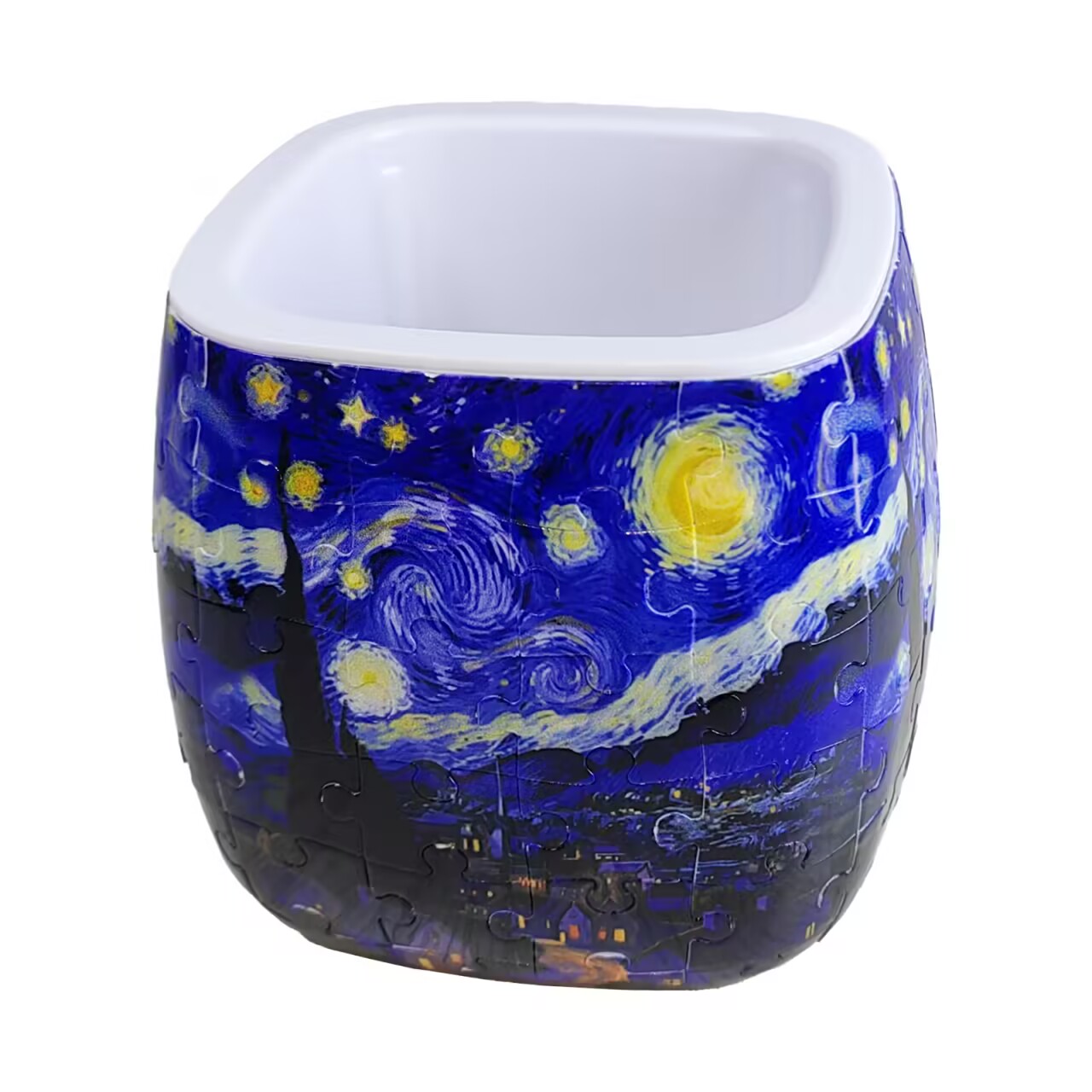 3D Starry Night In The Wind Flower Pot Puzzle - ( 96 Piece ) – eunisie