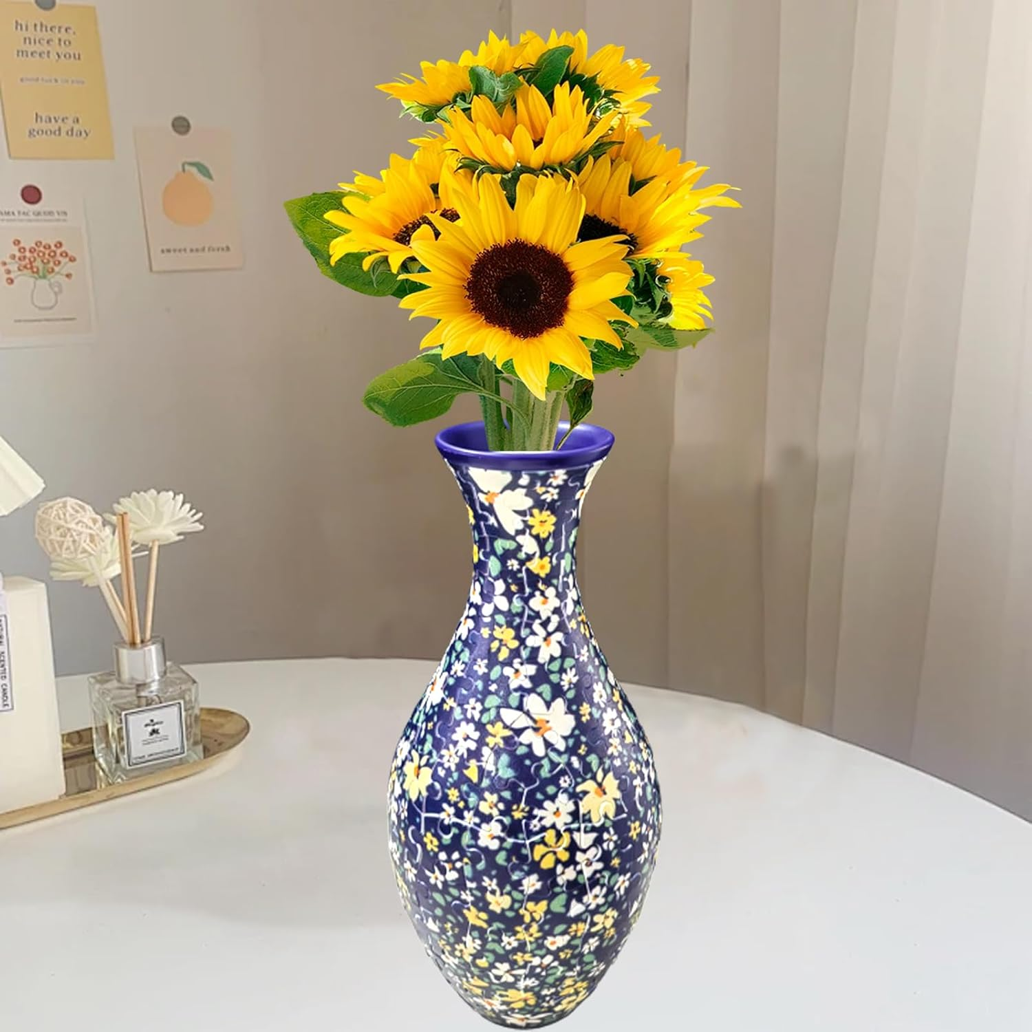 3D Classic Small Chrysanthemum Puzzle Vase - (160 Pieces)
