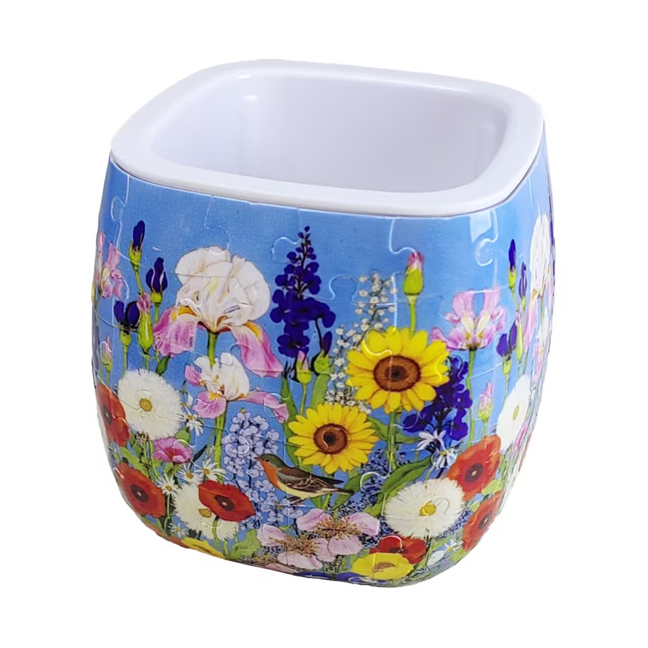 3D Flower Of Summer Is Enthusiasm Flower Pot Puzzle - ( 96 Piece )