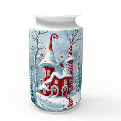 3D Christmas Castle Series  Large Vase Jigsaw Puzzle (162 Pieces)