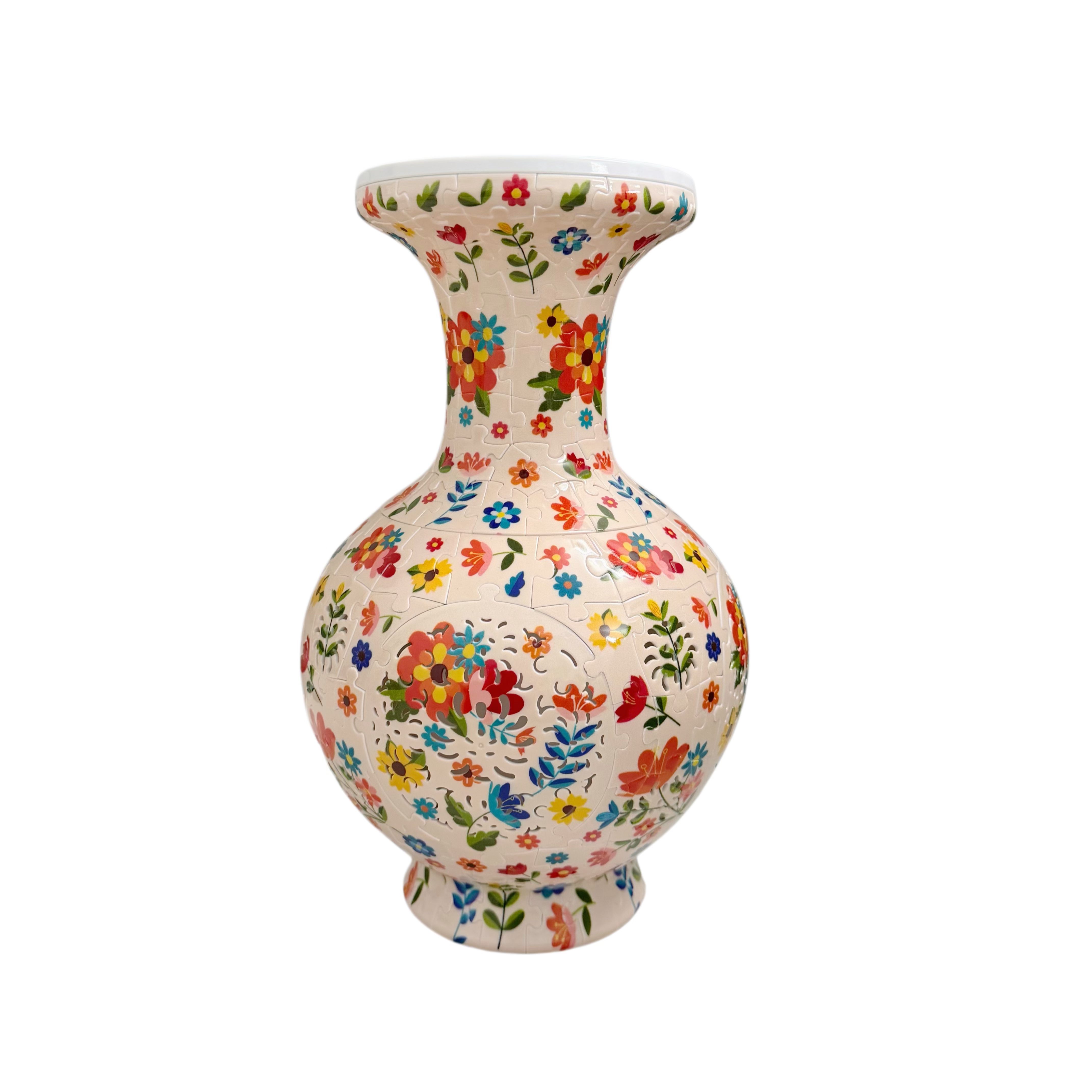 3D Miscellaneous Flowers Style LED Light Puzzle Large Vase - (200Pieces)💡