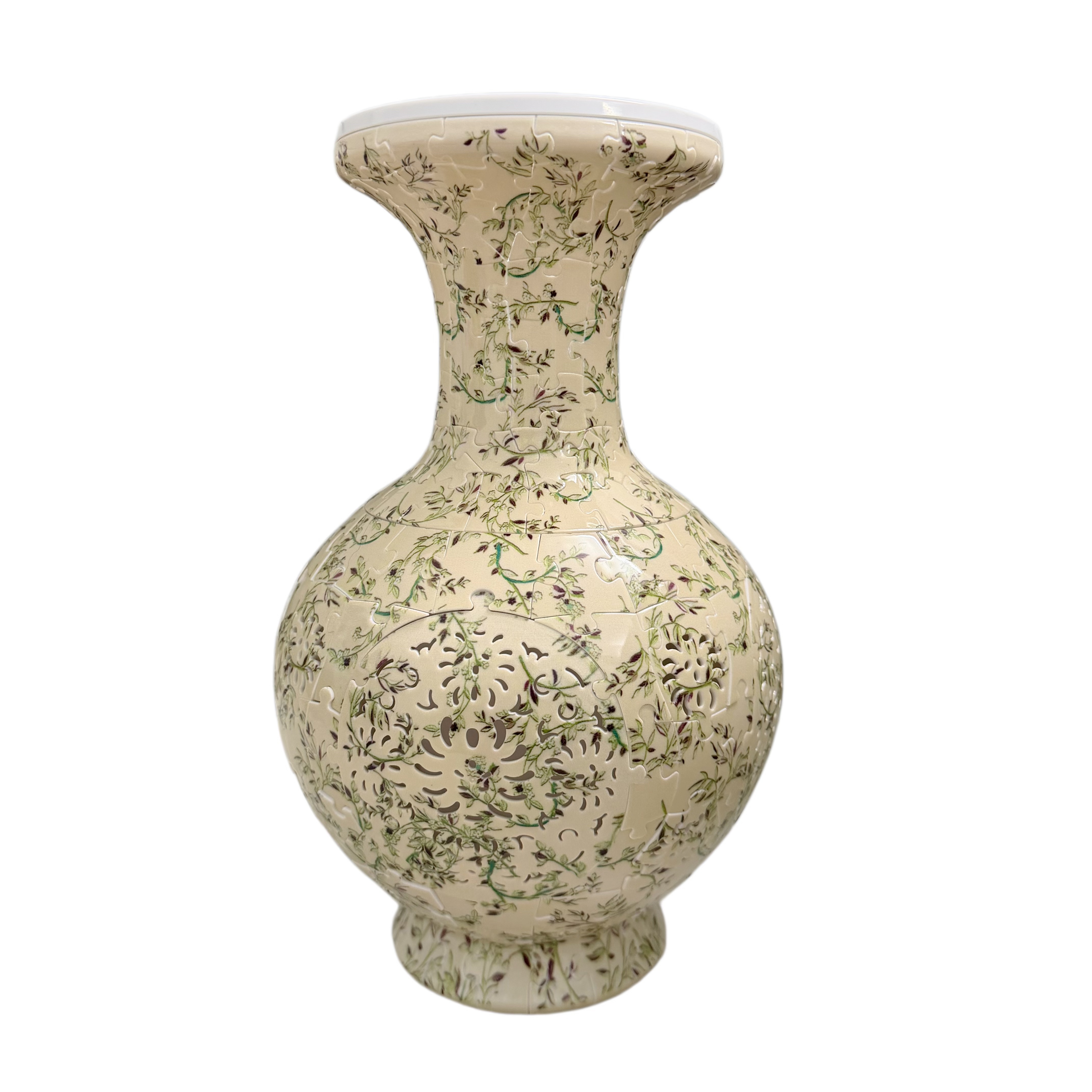 3D Yellow Twig Style LED Light Puzzle Large Vase - (200Pieces)💡