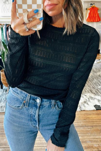 Kim Stripe Fitted Top