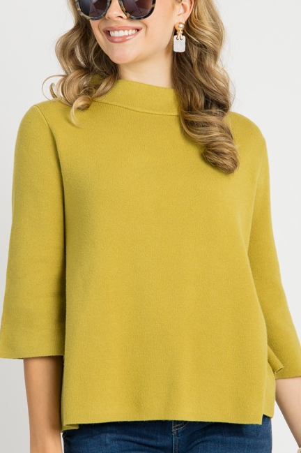 Audrey Sweater, Dark Citron