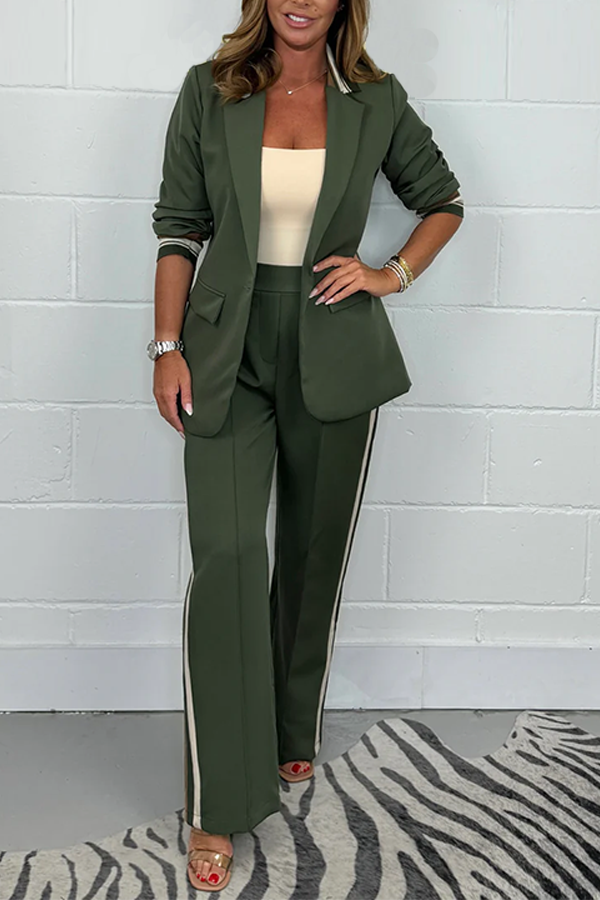 Side Stripe Trouser & Blazer Suit
