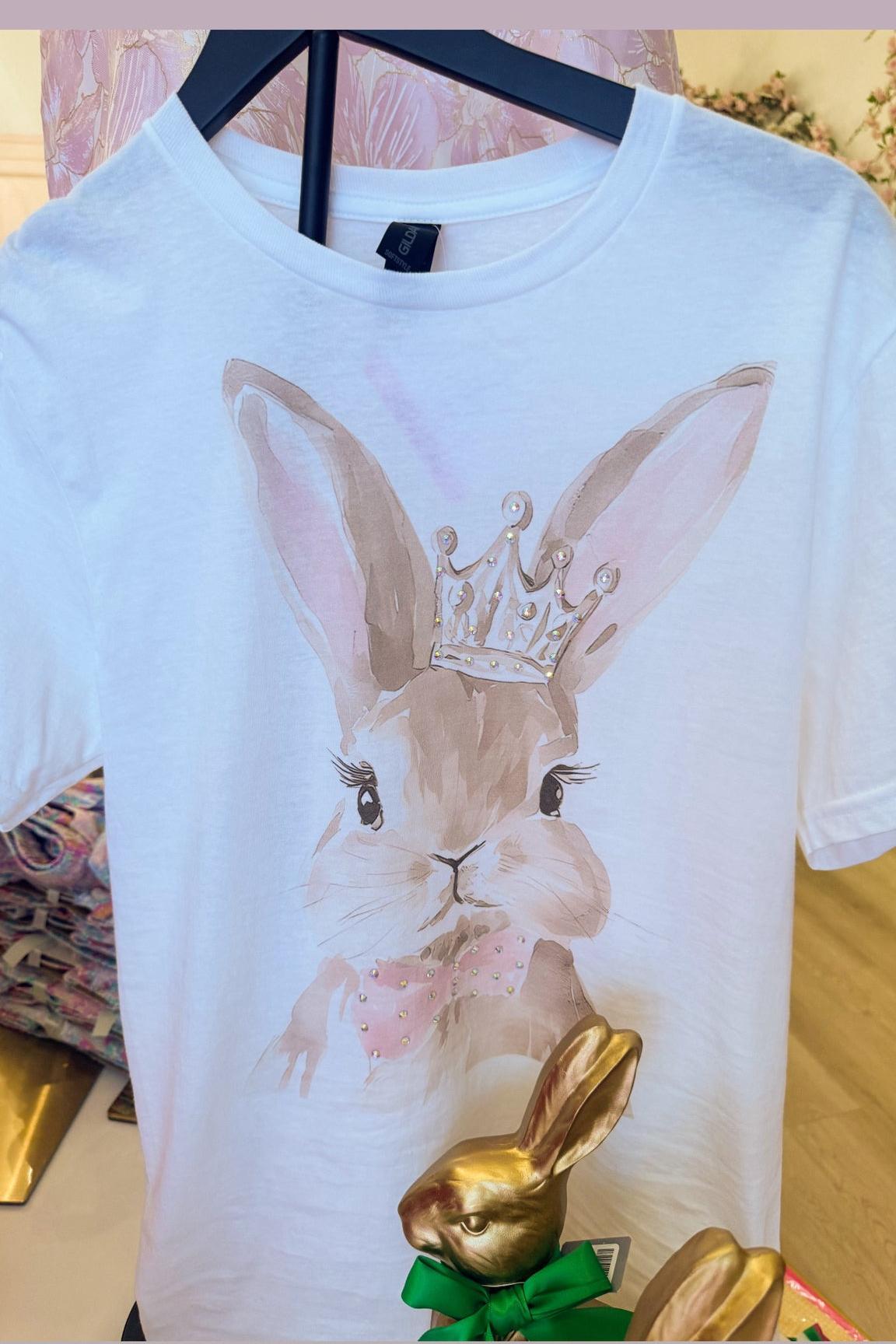 Bunny Rhinestone Tee