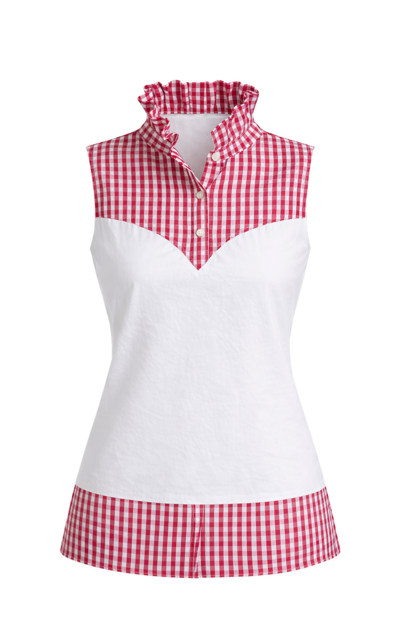 Hot Pink Gingham Tank