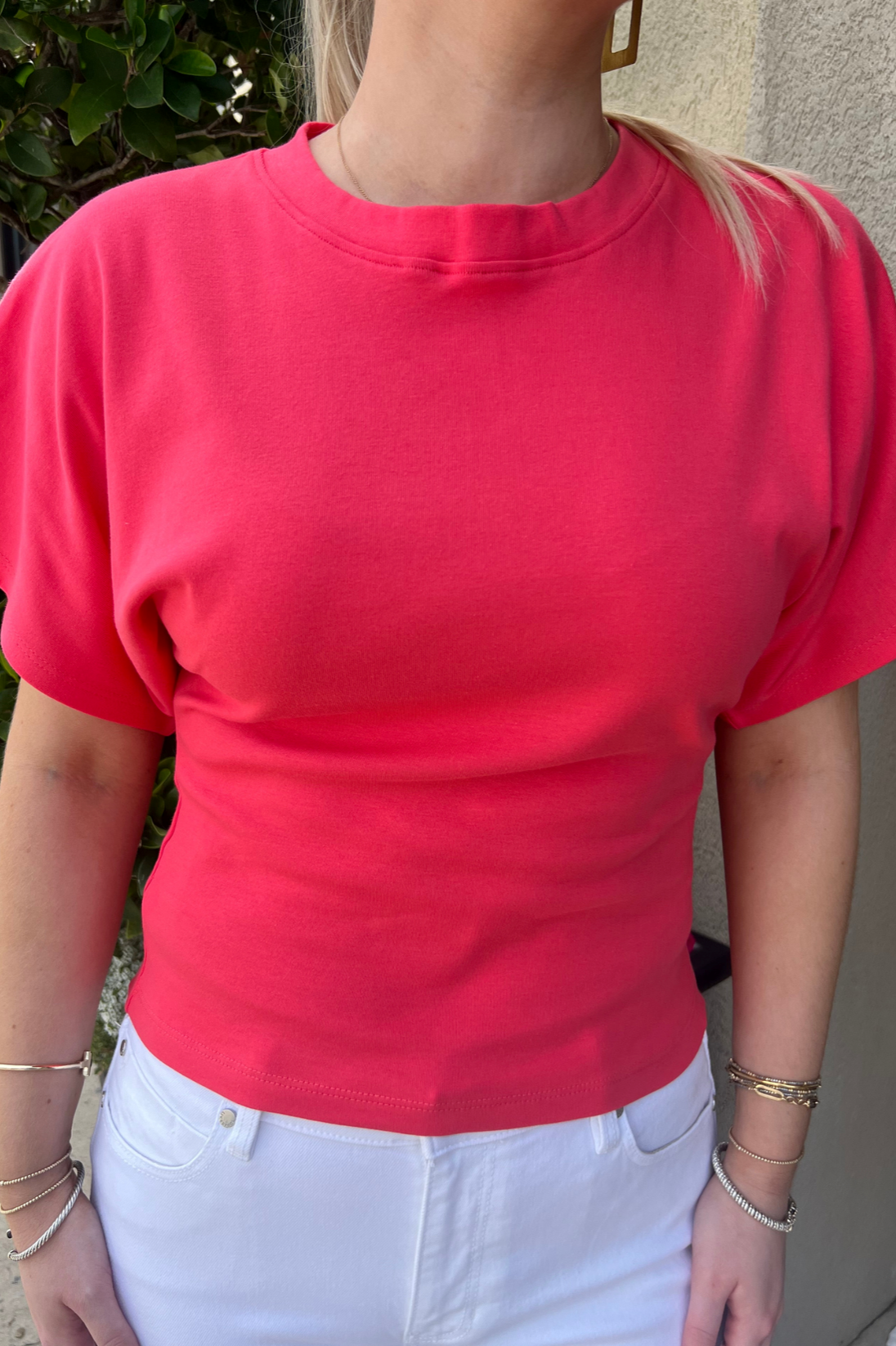 Crew Neck Red Tee