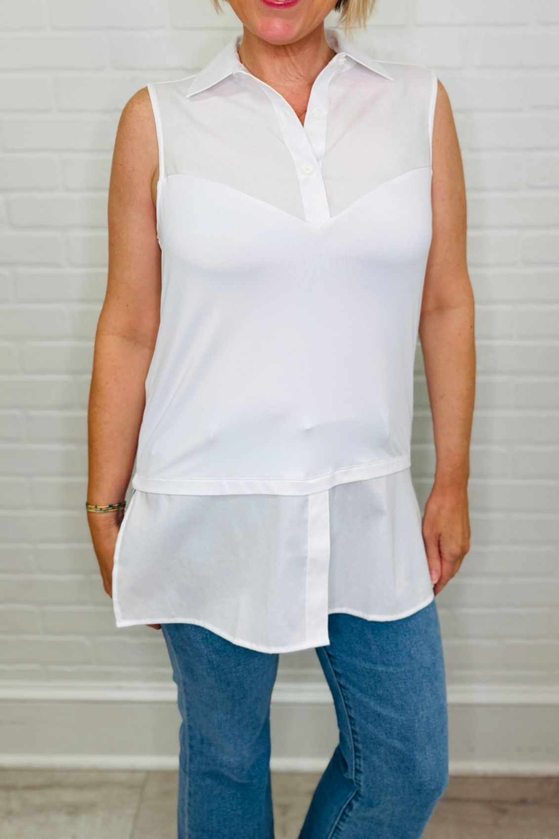 The Tula Tail Tank -White