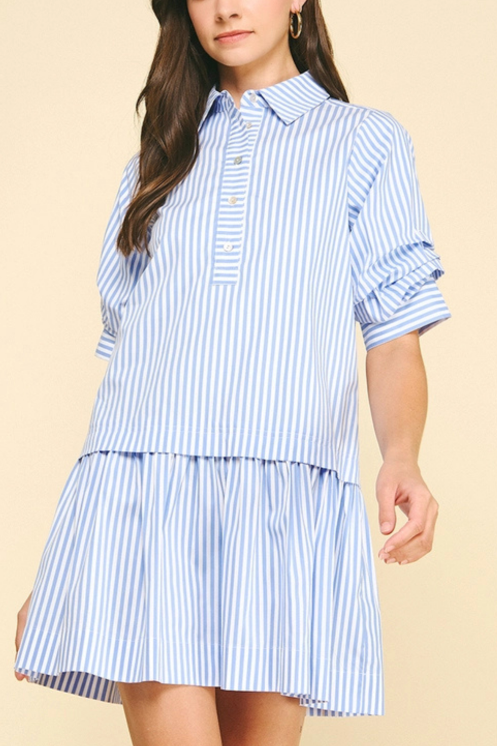 Stripe Shirt Dress