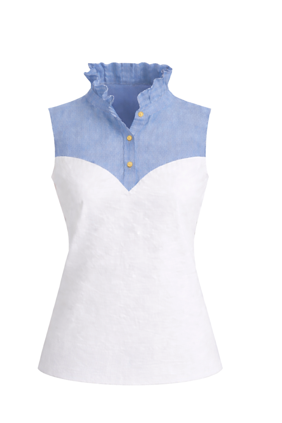 Chambray pom Tank