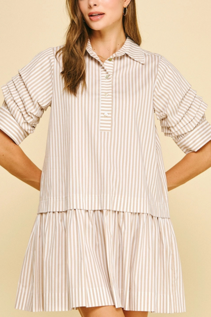 Stripe Shirt Dress