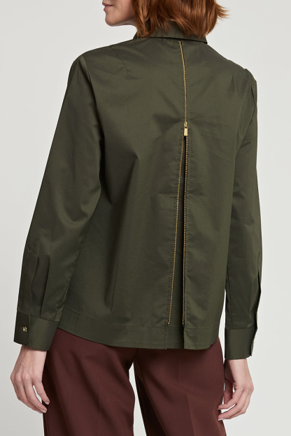 Long Sleeve Zip Back Shirt