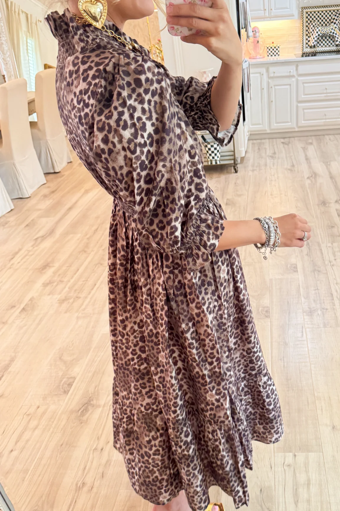 Leopard Print Maxi Dress