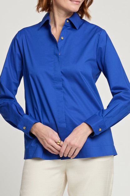 Long Sleeve Zip Back Shirt