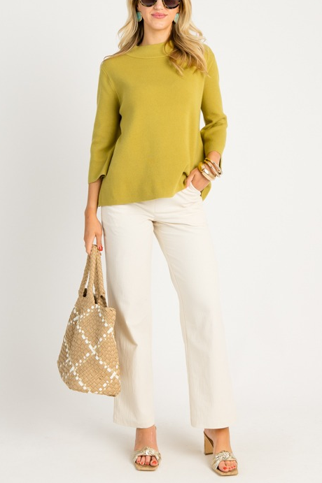 Audrey Sweater, Dark Citron