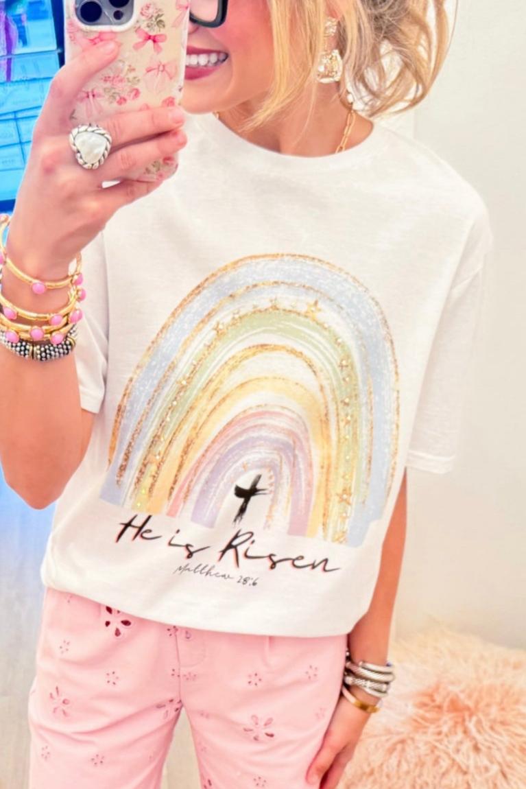 Watercolor Rainbow Graphic Tee