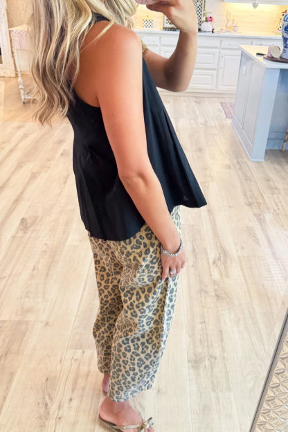 Pintuck Flared Babydoll Top