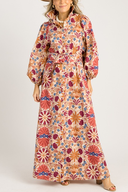 Floral Harvest Maxi, Cream Rust