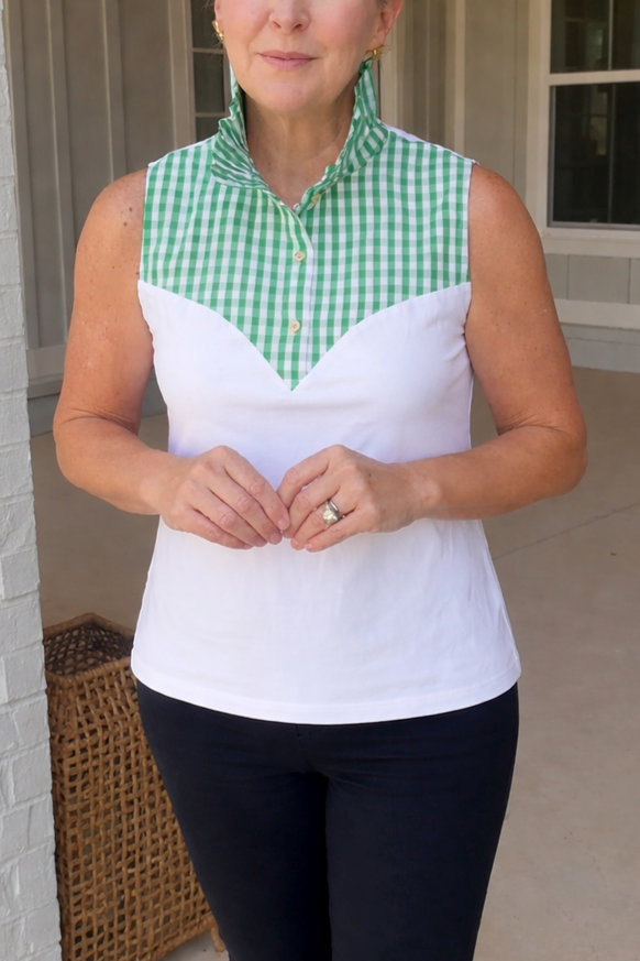 The Pom Pom Tank - Green