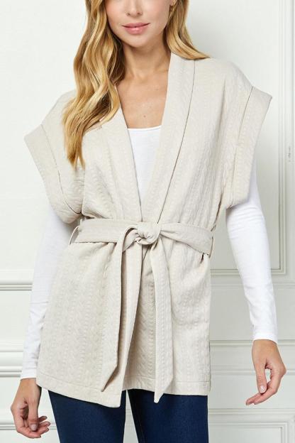 Belted Vest Jacket