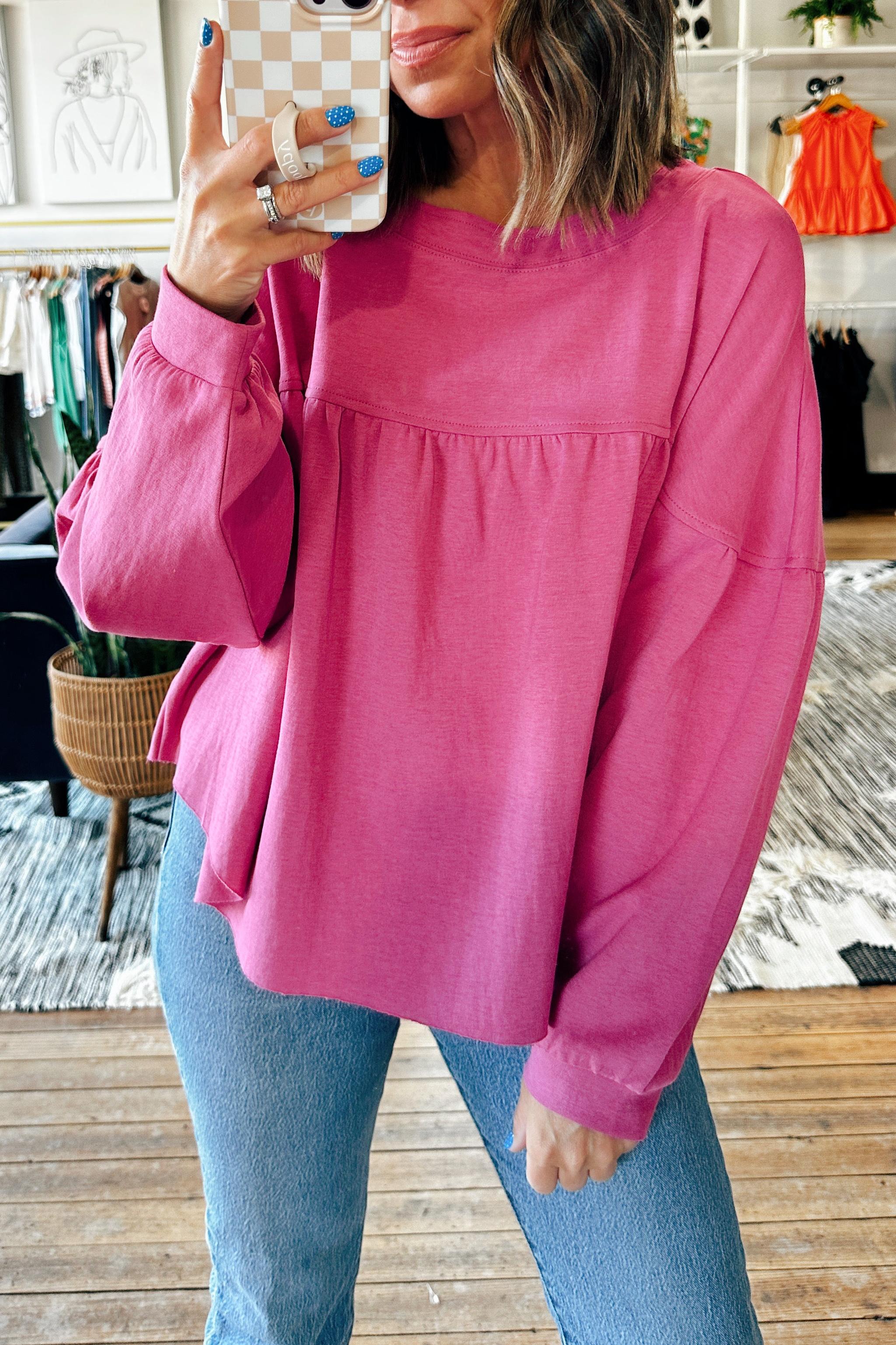 Penelope Fuschia Top