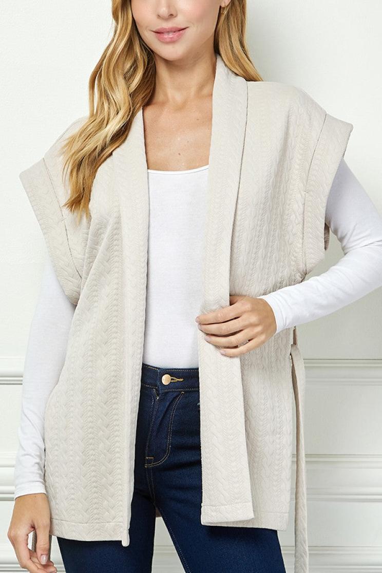 Belted Vest Jacket