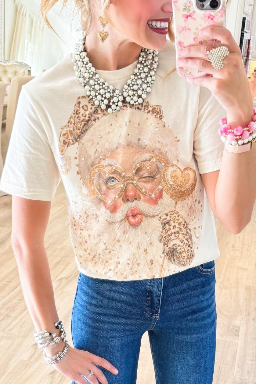Leopard Santa Tee