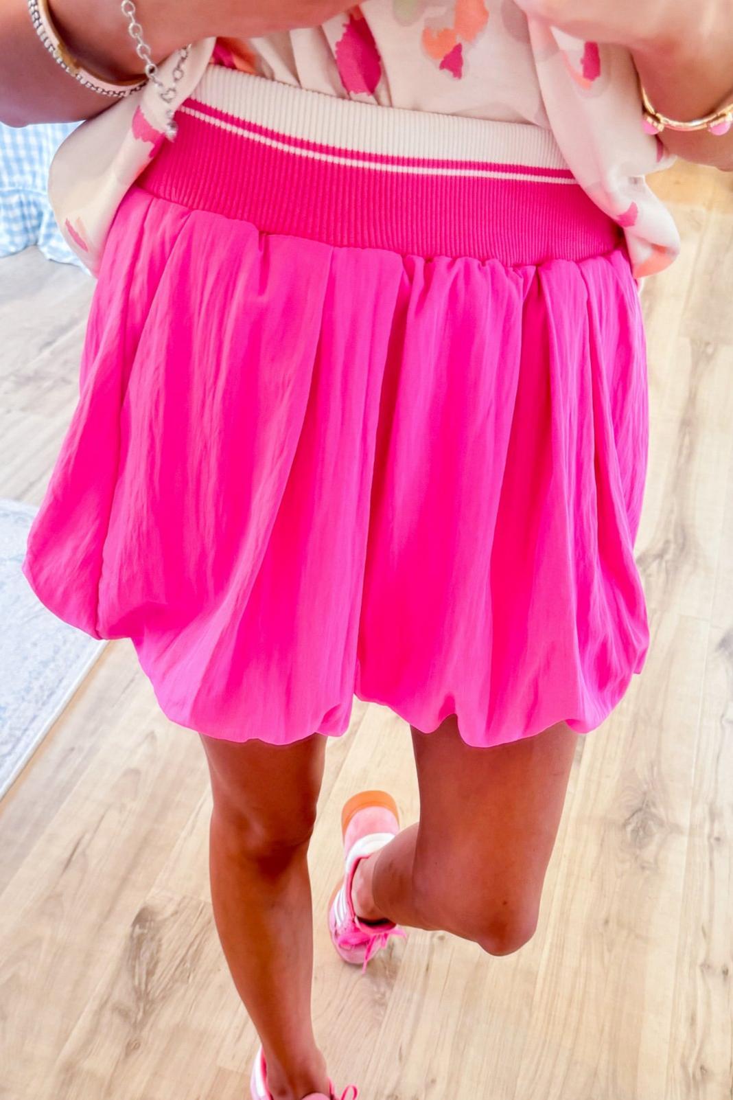Hot Pink Bubble Skirt