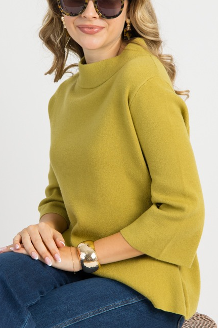 Audrey Sweater, Dark Citron