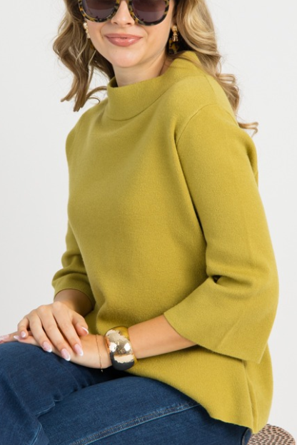Audrey Sweater, Dark Citron