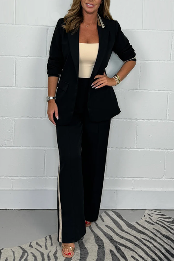 Side Stripe Trouser & Blazer Suit
