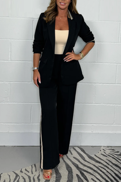 Side Stripe Trouser & Blazer Suit